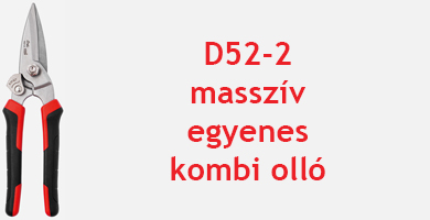 D52-2 masszív egyenes kombi olló